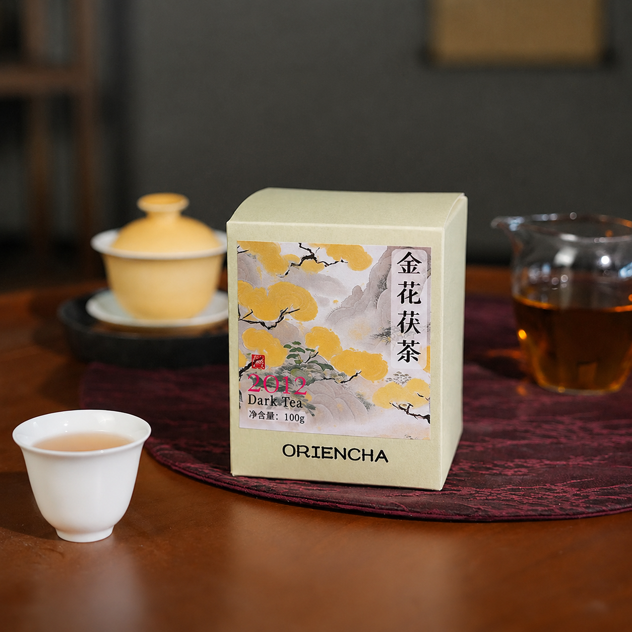 Golden Flower – Anhua Dark Tea 2012 Fu Tea