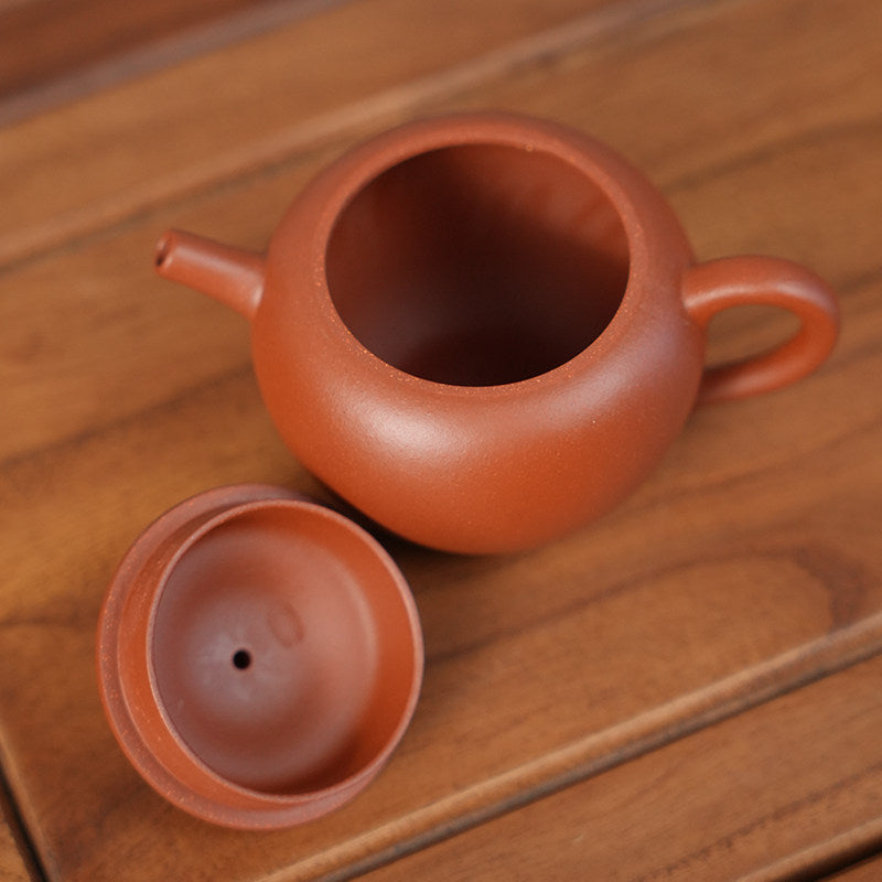 Ming-Style Li Mao – Zhuni Yixing Teapot Da Bin Mark Antique Replica By Shugu Zisha 160ml