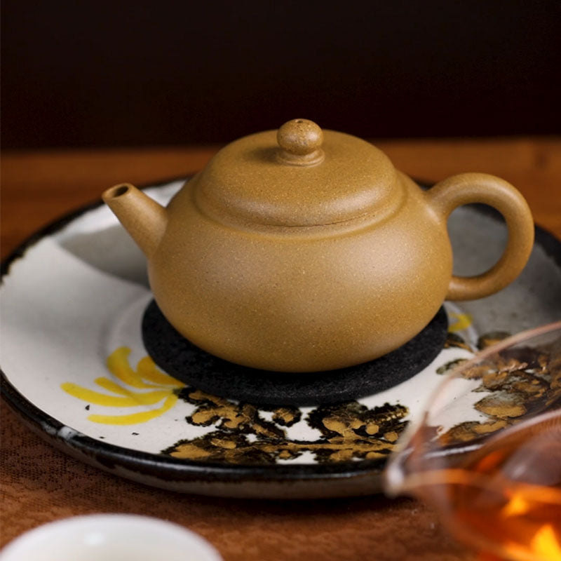 Chufan – Golden Duan Ni Yixing Teapot Shugu Premium Antique Replica 165 ml