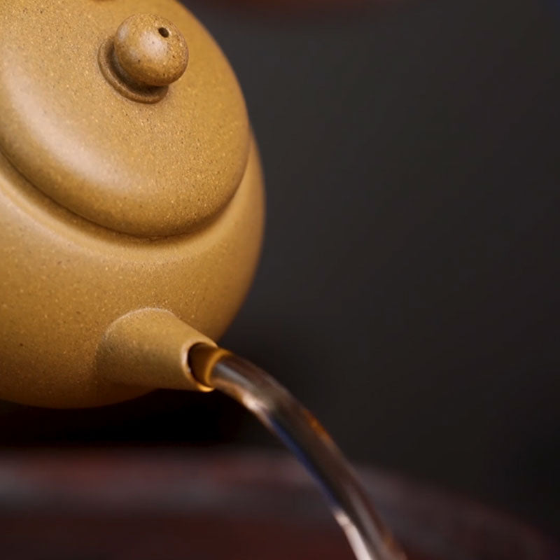 Chufan – Golden Duan Ni Yixing Teapot Shugu Premium Antique Replica 165 ml