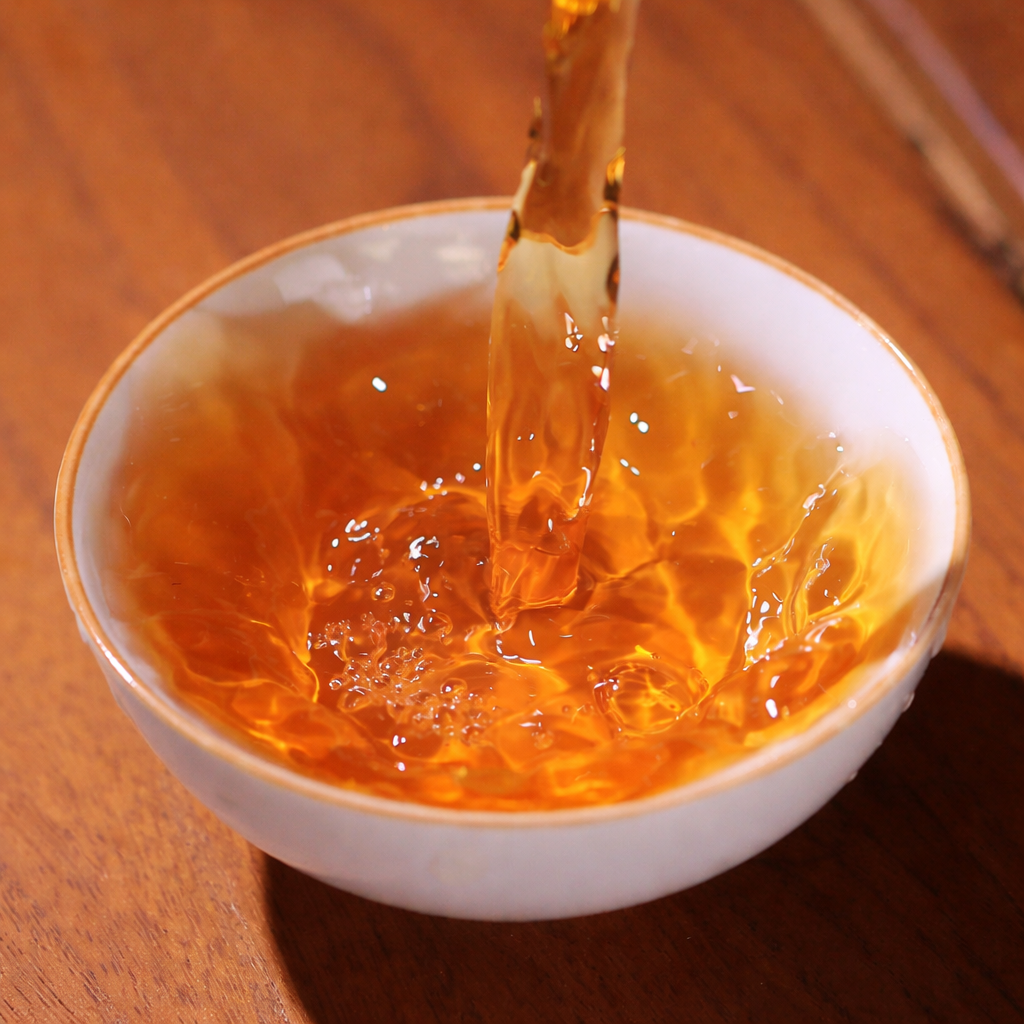 2019 Anhua Dark Tea – Mulan Dew Wild Flower Brick Tea