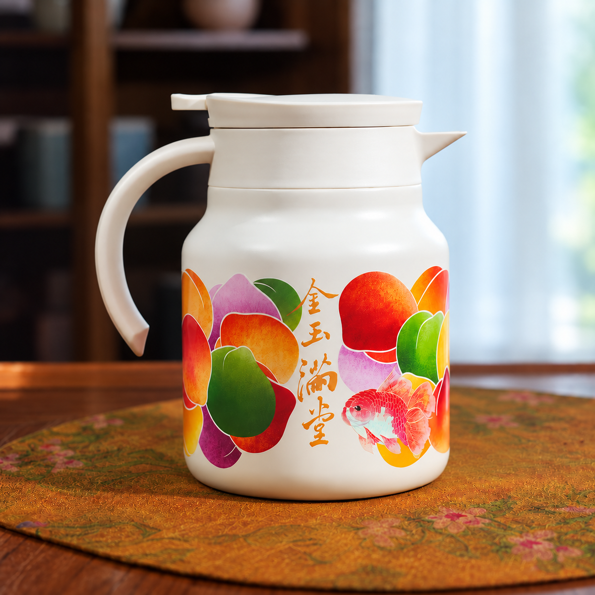 Jin Yu Man Tang – Ceramic-Lined Thermos Teapot 950ml
